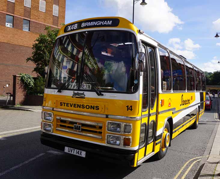Stevensons Leyland Tiger Plaxton 14